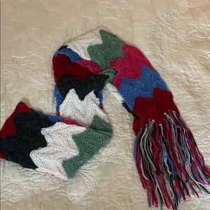 Multicolored sweater scarf